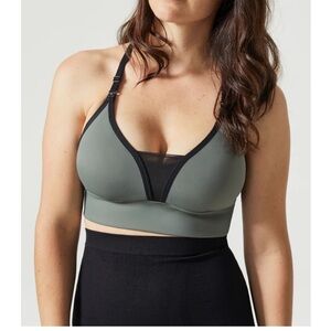 BLANQI BODY Adjustable Racerback Nursing Bra - Medium, Army green